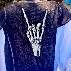 Skelton hand shirt